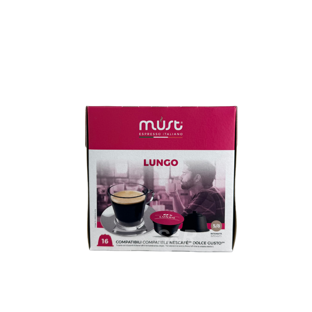 Must Dolce Gusto Lungo Pods 16s Must Dolce Gusto Lungo Pods 16s